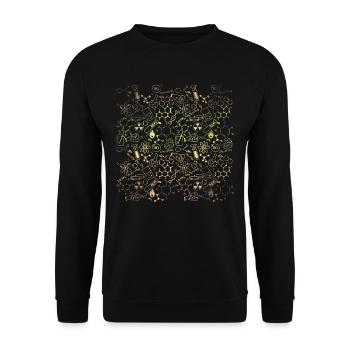 Formules mathématiques physiques - Sweat-shirt Unisexe - noir - Devant - Alina (178cm) & Michal (187cm)