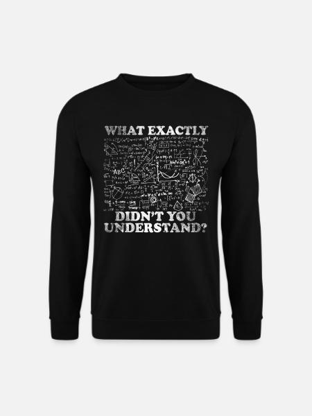 Formeln Physik Mathematik Lustig - Unisex Pullover - Schwarz