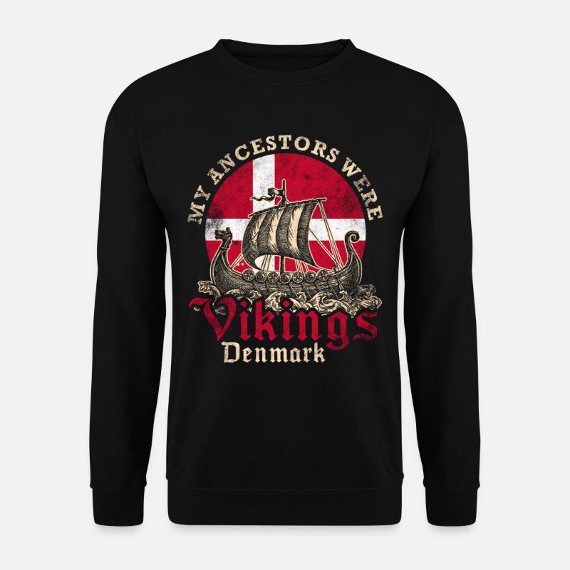 Bateau viking du Danemark - Sweat-shirt Unisexe - noir