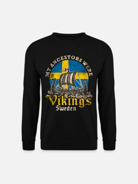 Schwedischer Wikinger - Unisex Pullover - Schwarz