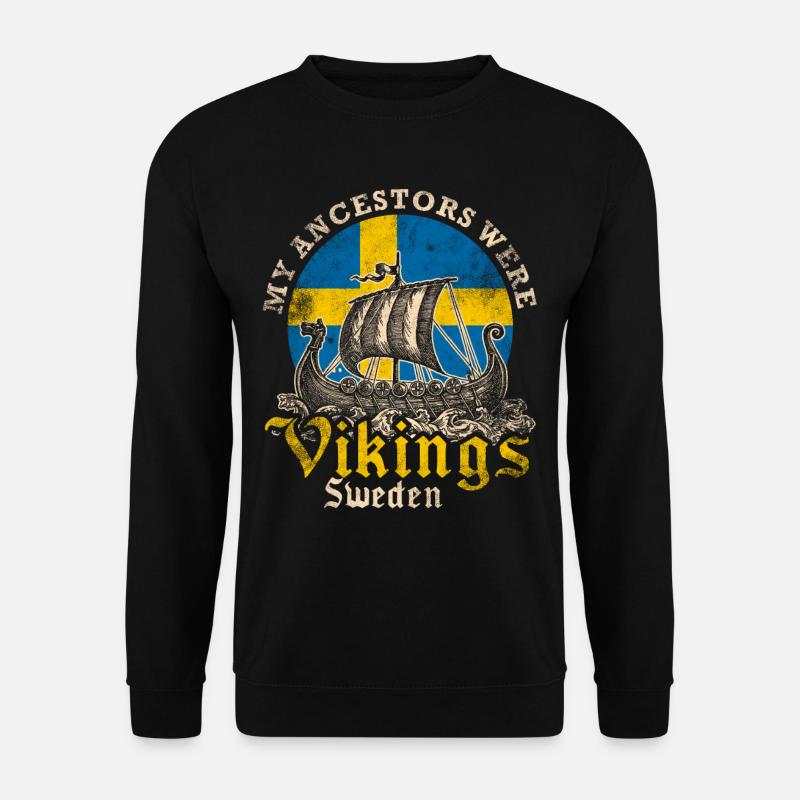 Schwedischer Wikinger - Unisex Pullover - Schwarz
