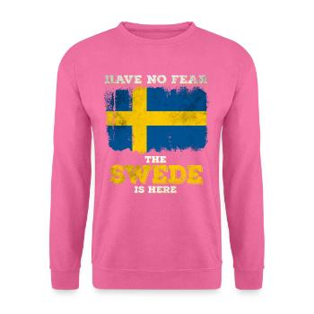 Suédois drôle - Sweat-shirt Unisexe - rose - Devant