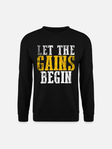 Funny gym saying - Unisex Sweatshirt - black