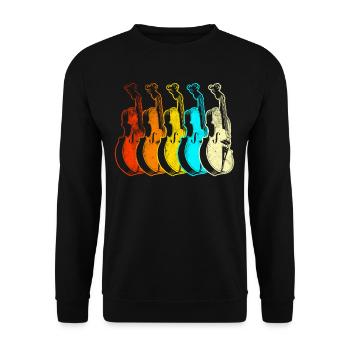 Violine - Unisex Pullover - Schwarz - Vorne - Alina (178cm) & Michal (187cm)