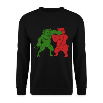 Bulles Contre l’ours - Sweat-shirt Unisexe - noir - Devant - Alina (178cm) & Michal (187cm)