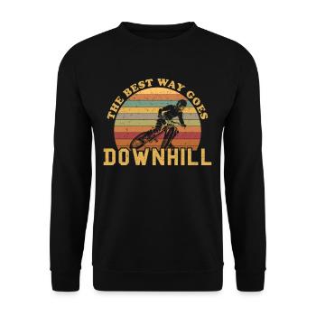 La meilleure façon de descendre - Sweat-shirt Unisexe - noir - Devant - Alina (178cm) & Michal (187cm)