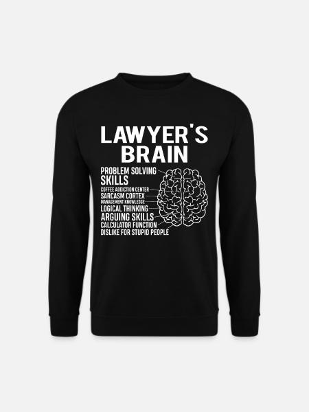 Lawyer's Brain - Unisex Sweatshirt - black