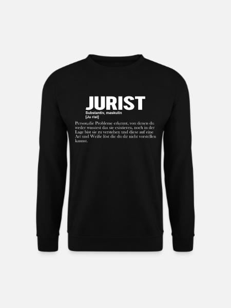 Jurist Wörterbuch Definition - Unisex Pullover - Schwarz