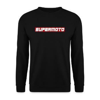 Supermoto - Unisex Pullover - Schwarz - Vorne - Alina (178cm) & Michal (187cm)