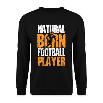Football américain - Sweat-shirt Unisexe - noir - Devant - Alina (178cm) & Michal (187cm)