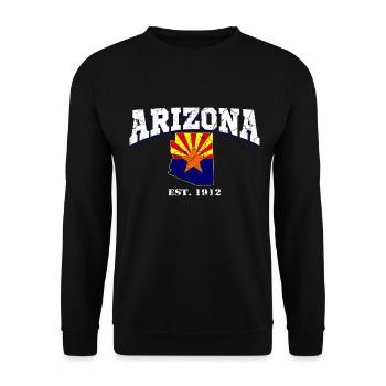 Arizona USA - Unisex Pullover - Schwarz - Vorne - Alina (178cm) & Michal (187cm)