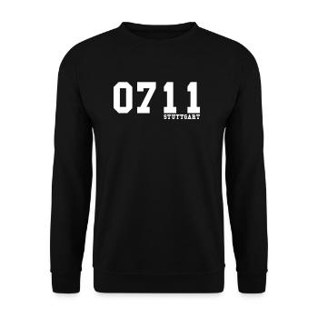 0711 StuttgartStadt Liebe - Unisex Sweatshirt - black - Front - Alina (178cm) & Michal (187cm)