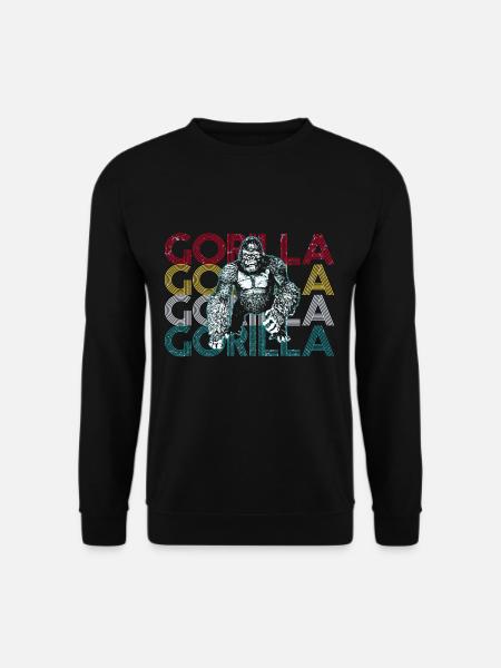 Gorilla - Unisex Pullover - Schwarz