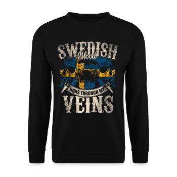 Suède - Sweat-shirt Unisexe - noir - Devant - Alina (178cm) & Michal (187cm)