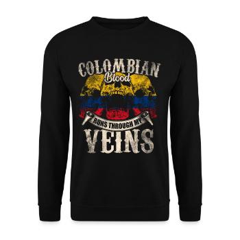 Colombie - Sweat-shirt Unisexe - noir - Devant - Alina (178cm) & Michal (187cm)