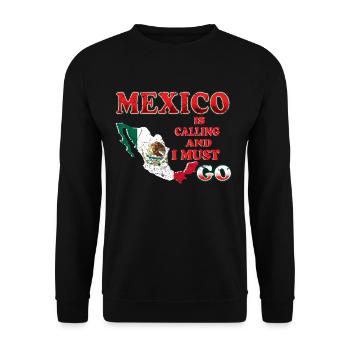 Mexico - Unisex Sweatshirt - black - Front - Alina (178cm) & Michal (187cm)