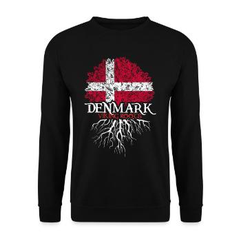 Denmark Vikings - Unisex Sweatshirt - black - Front - Alina (178cm) & Michal (187cm)