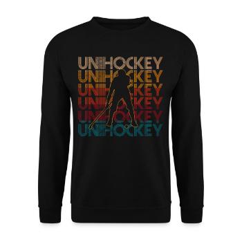 Unihockey - Unisex Pullover - Schwarz - Vorne - Alina (178cm) & Michal (187cm)