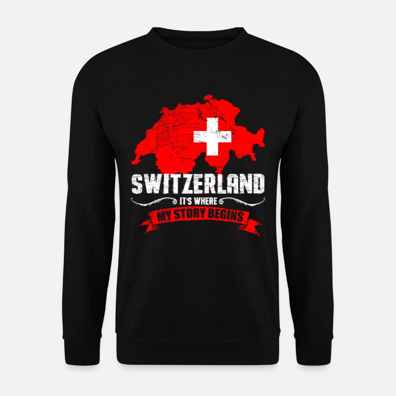 Swiss - Unisex Sweatshirt - black