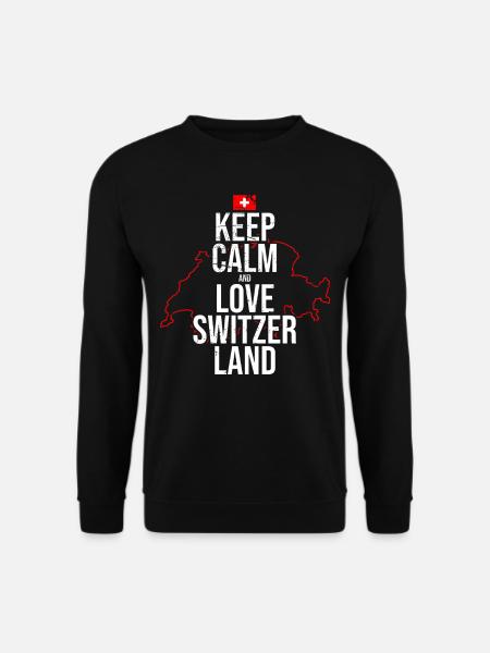 I love Switzerland - Unisex Sweatshirt - black