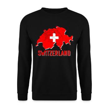 Suisse - Sweat-shirt Unisexe - noir - Devant - Alina (178cm) & Michal (187cm)