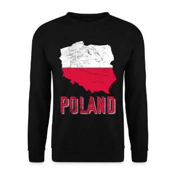 Polen - Unisex Pullover - Schwarz - Vorne - Alina (178cm) & Michal (187cm)
