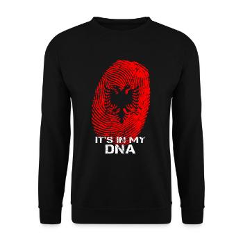 L’Albanie est dans mon ADN - Sweat-shirt Unisexe - noir - Devant - Alina (178cm) & Michal (187cm)