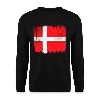 Drapeau danemark - Sweat-shirt Unisexe - noir - Devant - Alina (178cm) & Michal (187cm)
