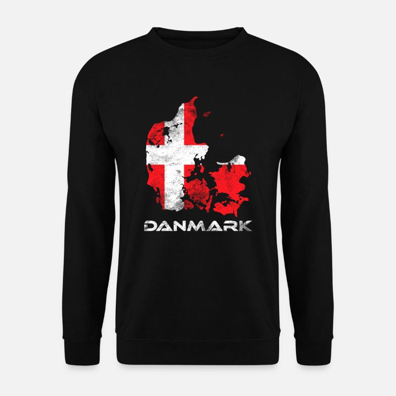 Dänemark - Unisex Pullover - Schwarz