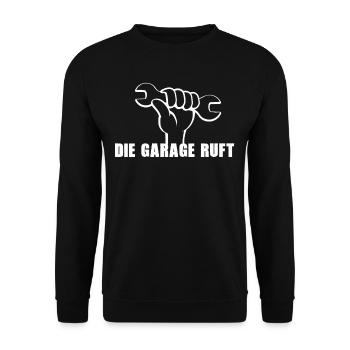 Cooles Mechaniker & Auto Schrauber Geschenk - Unisex Pullover - Schwarz - Vorne - Alina (178cm) & Michal (187cm)