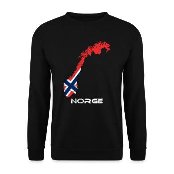 Norway - Unisex Sweatshirt - black - Front - Alina (178cm) & Michal (187cm)