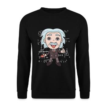 Funny physicist & scientist gift - Unisex Sweatshirt - black - Front - Alina (178cm) & Michal (187cm)