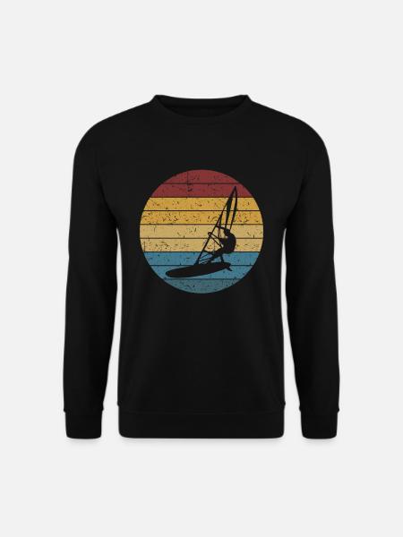 Cooles Windsurfer Wassersport Geschenk - Unisex Pullover - Schwarz