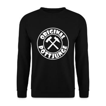 Original Ruhrpottkind Ruhrgebiet Geschenk - Unisex Pullover - Schwarz - Vorne - Alina (178cm) & Michal (187cm)
