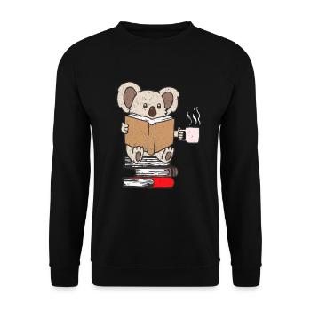 Bookworms & Bookworm Book Gift - Sweat-shirt Unisexe - noir - Devant - Alina (178cm) & Michal (187cm)