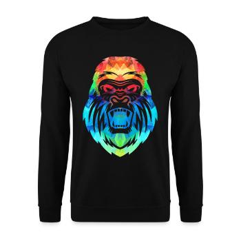 Gorilla - Sweat-shirt Unisexe - noir - Devant - Alina (178cm) & Michal (187cm)