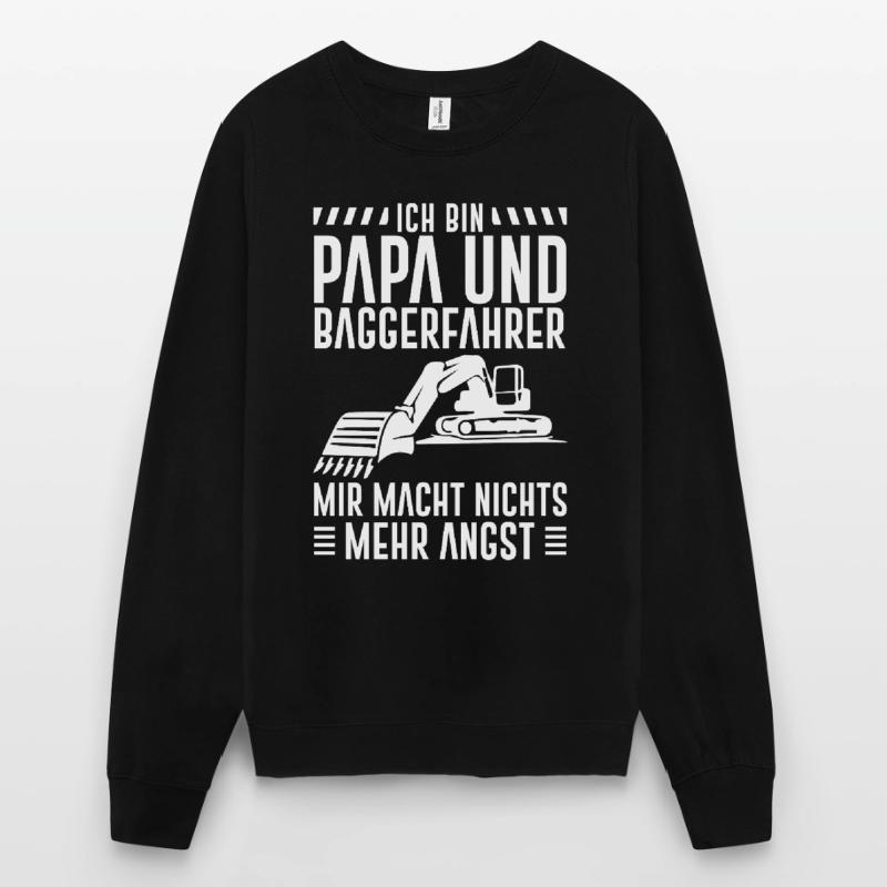 Bauarbeiter Bagger Geschenk Baggerfahrer Unisex Pullover