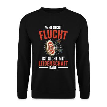 Bogenschützen Pfeil & Bogen Geschenk - Unisex Pullover - Schwarz - Vorne - Alina (178cm) & Michal (187cm)