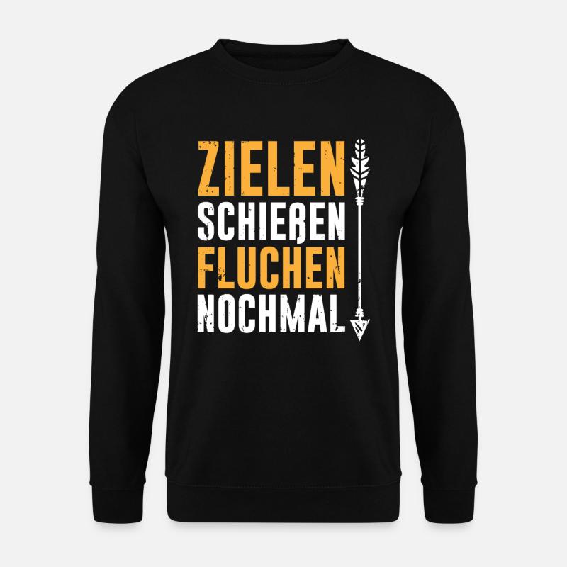 Bogenschützen Pfeil & Bogen Geschenk - Unisex Pullover - Schwarz