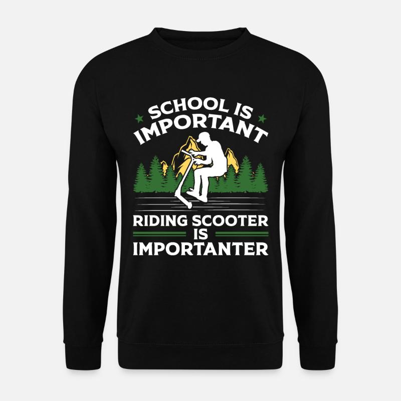 Cools Cascades Scooter Scooter Scooter cadeau - Sweat-shirt Unisexe - noir
