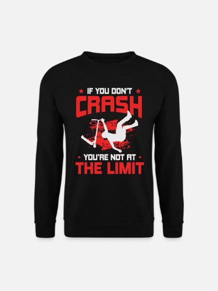 Cool løbehjul Scooter Skater Gave - Unisex sweater - sort