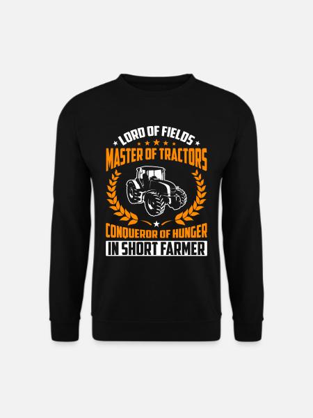 Funny Tractor Farmer & Farmer Gechenk - Unisex Sweatshirt - black
