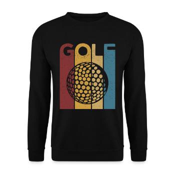 Golf Golf Sport Drôle de Cadeaux Golf - Sweat-shirt Unisexe - noir - Devant - Alina (178cm) & Michal (187cm)