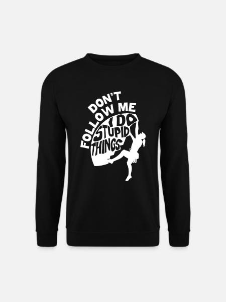 Kletterer Mountain Climbing Bouldering - Unisex Pullover - Schwarz