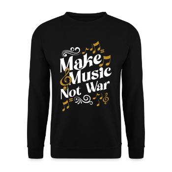 Musicians Rock Jazz Band Music Guitars Piano - Unisex Sweatshirt - black - Front - Alina (178cm) & Michal (187cm)