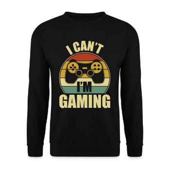 Zocker Videospiel Jungs Gaming Geschenke - Unisex Pullover - Schwarz - Vorne - Alina (178cm) & Michal (187cm)