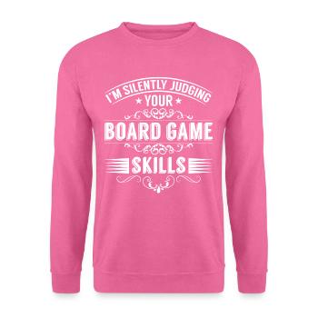 Brettspiel Nerd Geschenke Board Games - Unisex Pullover - Pink - Vorne