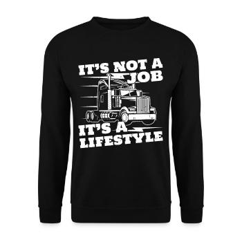 Cadeaux de chauffeur de camion et de camion - Sweat-shirt Unisexe - noir - Devant - Alina (178cm) & Michal (187cm)