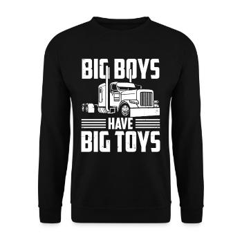 Chauffeur de camion Camionneur & Cadeaux de camion - Sweat-shirt Unisexe - noir - Devant - Alina (178cm) & Michal (187cm)