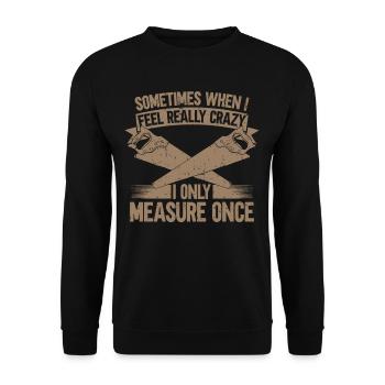 Schreiner & Zimmermann Tischler Geschenke - Unisex Pullover - Schwarz - Vorne - Alina (178cm) & Michal (187cm)
